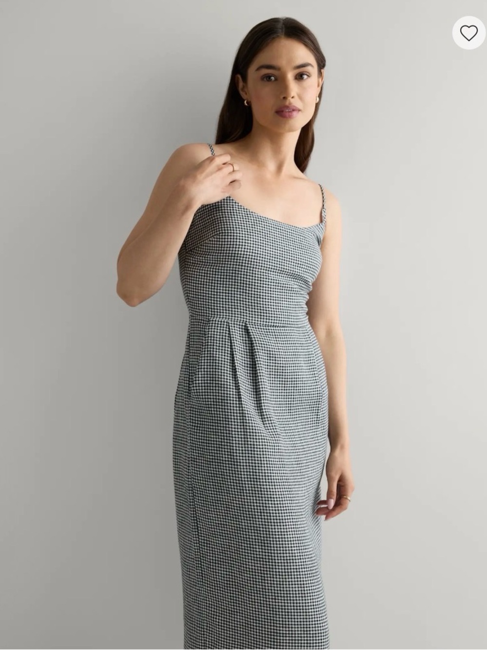 NWT Quince 100% European Linen Scoop Neck Midi Dress/ Size: Large